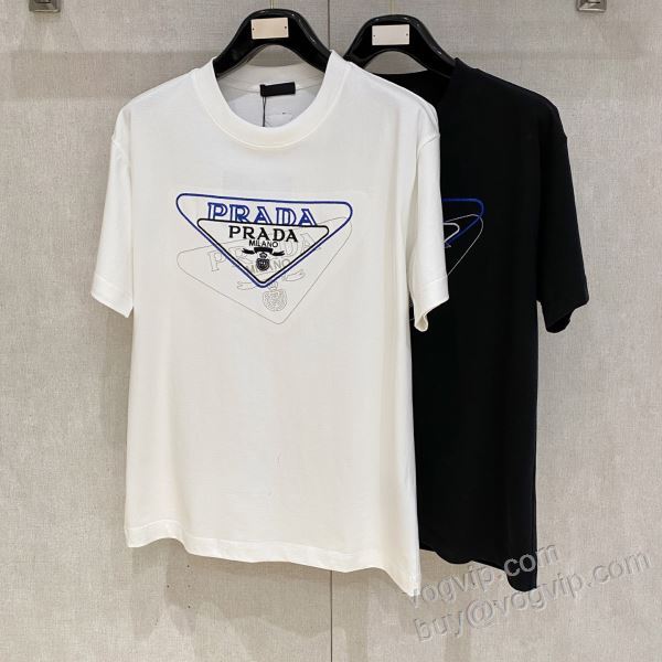 2026人気セール高品質 プラダコピー ブランド NXZPR092 半袖Tシャツ 2色可選 高級感漂わせる