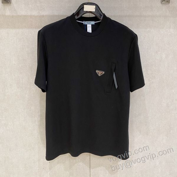 プラダコピーブランド 2026期限限定！ NXZPR095 半袖Tシャツ 3色可選 優しい色合い