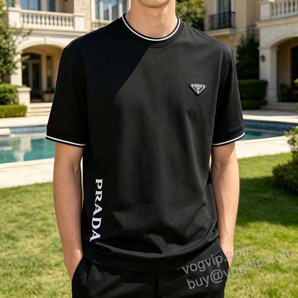 プラダ 利便性に優れ PRADAコピー ブランド 2026驚きの破格値大得価 NXZPR103 半袖Tシャツ 2色可選
