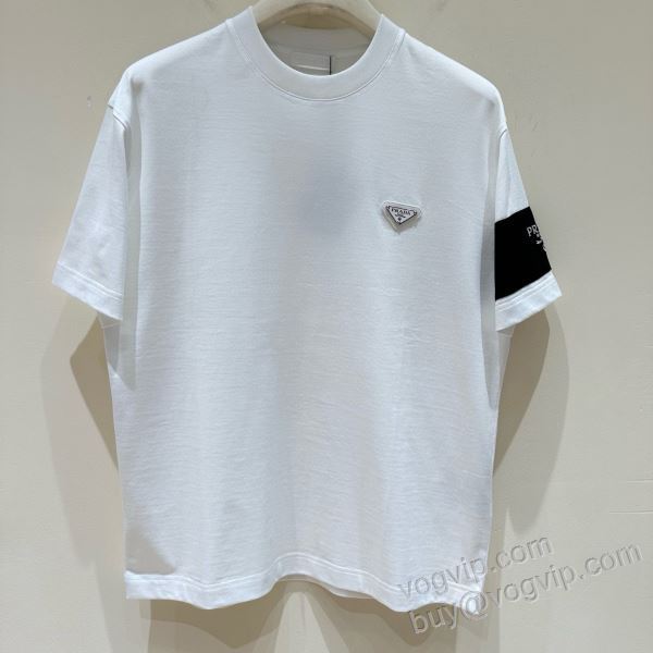 2026驚きの破格値大得価 プラダ PRADAブランド 偽物 通販 NXZPR104 半袖Tシャツ 売れ筋のいい