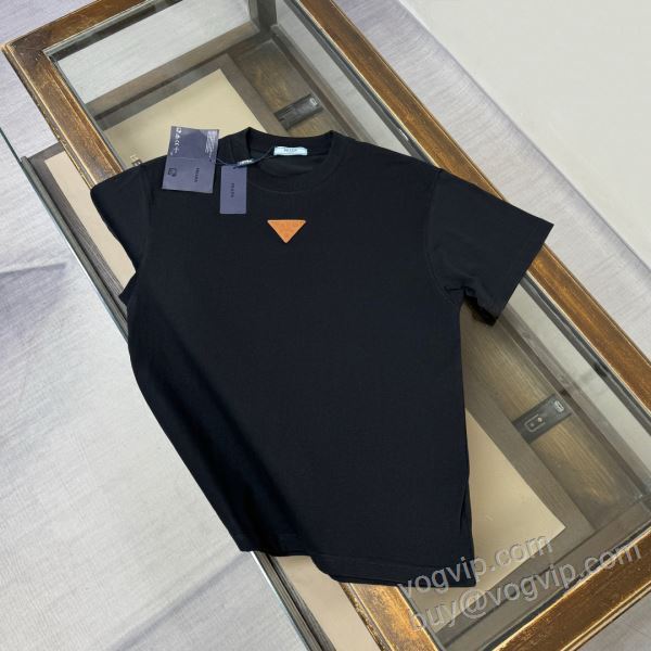 半袖Tシャツ お洒落自在 4色可選 プラダ PRADAブランド 偽物 通販 2026爆買い定番人気 NXZPR126