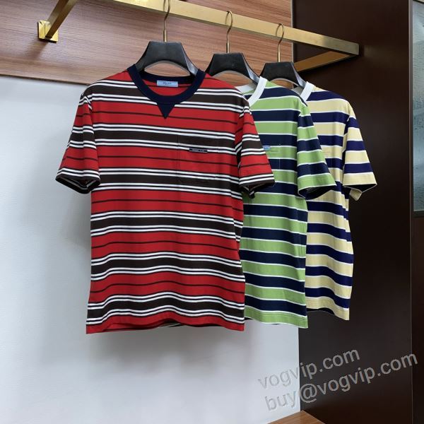 プラダ PRADAブランドスーパーコピー 2026春夏季超人気 NXZPR131 半袖Tシャツ 3色可選 強い魅力を感じる一枚