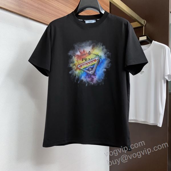 半袖Tシャツ 雑誌掲載アイテム プラダスーパーコピー 2026春夏季超人気 NXZPR134 2色可選
