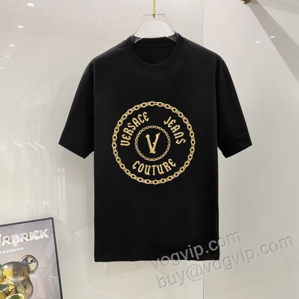 半袖Tシャツ ヴェルサーチ偽物ブランド 2026春夏季超人気 NXZVS008 2色可選 大人気再登場