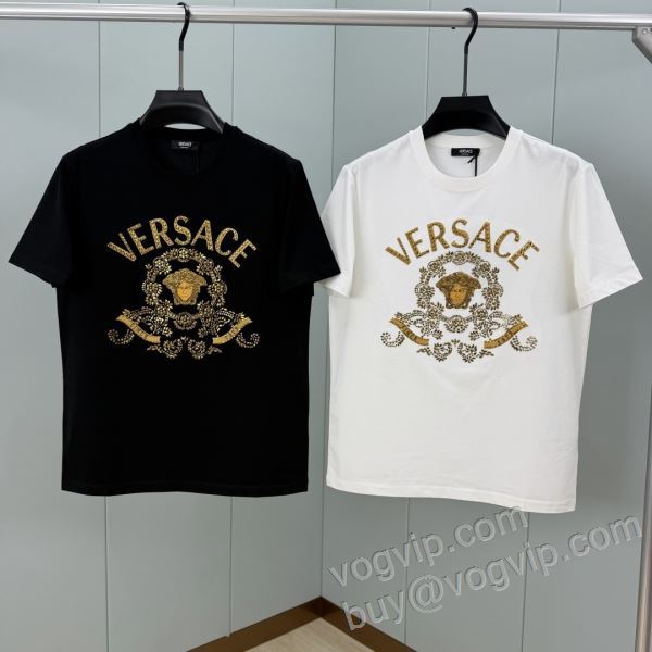 お洒落な存在感 ヴェルサーチ VERSACEスーパーコピー 2026お得人気セール NXZVS013 半袖Tシャツ 2色可選
