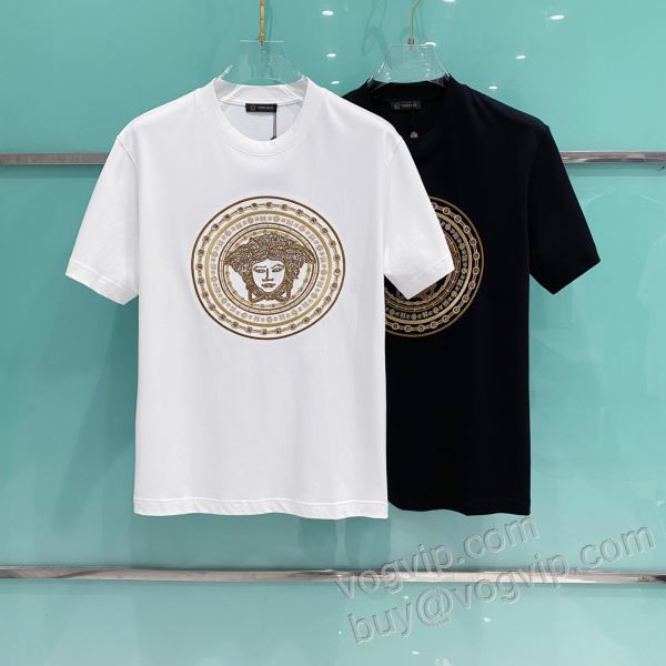 2026お得人気セール ヴェルサーチ VERSACEコピー NXZVS014 半袖Tシャツ 2色可選 肌触りの気持ちい?