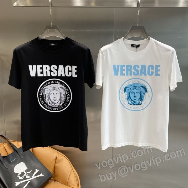 お洒落自在 ヴェルサーチ VERSACEスーパーコピー NXZVS020 半袖Tシャツ 2色可選 2026爆買い定番人気
