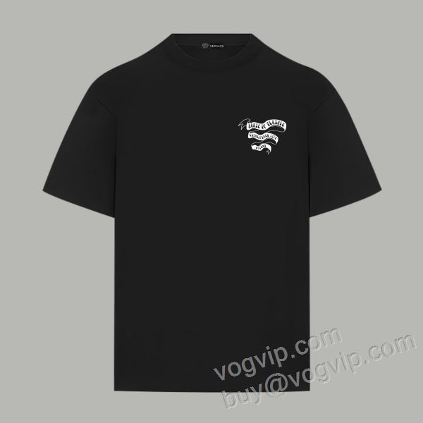 強い魅力を感じる一枚 ヴェルサーチコピー 2026割引セール NXZVS025 半袖Tシャツ 2色可選