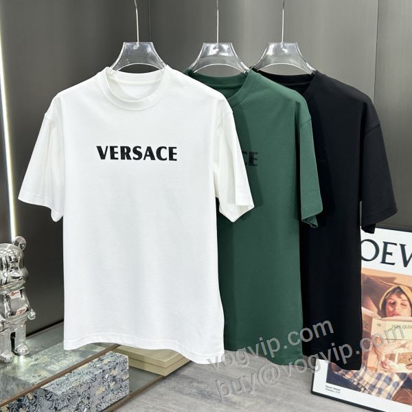 お買い得品 ヴェルサーチブランドコピー 2026品質保証安い NXZVS033 半袖Tシャツ 3色可選