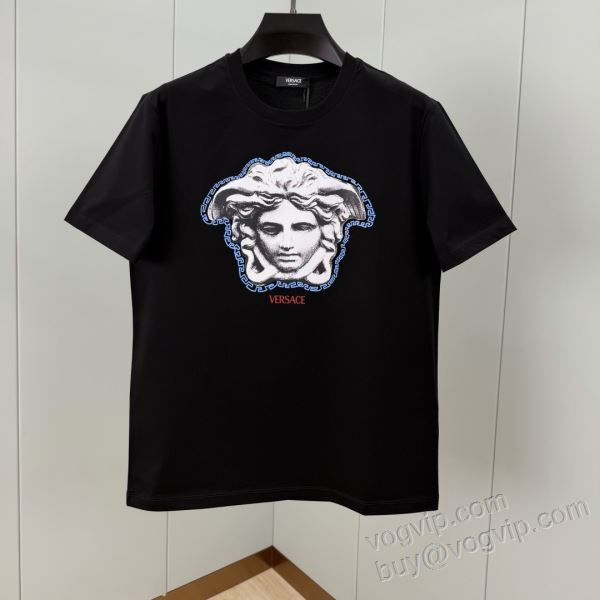 個性的なデザ ヴェルサーチブランドコピー NXZVS048 半袖Tシャツ 2色可選 2026最新入荷
