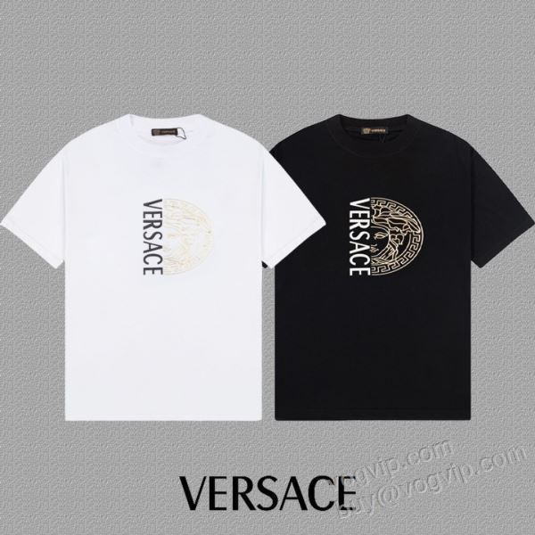 今買い◎得 ヴェルサーチ VERSACEスーパーコピー NXZVS057 半袖Tシャツ 2色可選 2026爆買い格安