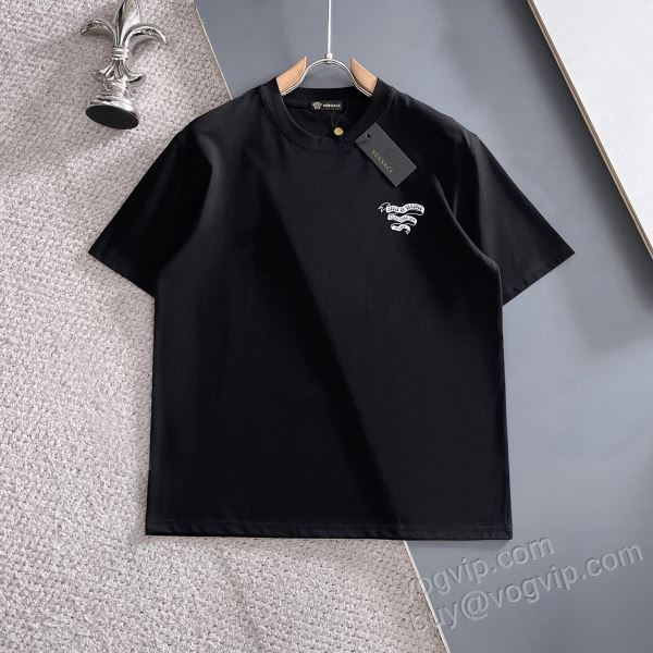 2026驚きの破格値人気 ヴェルサーチ偽物ブランド NXZVS066 半袖Tシャツ 3色可選 デザイン性の高い