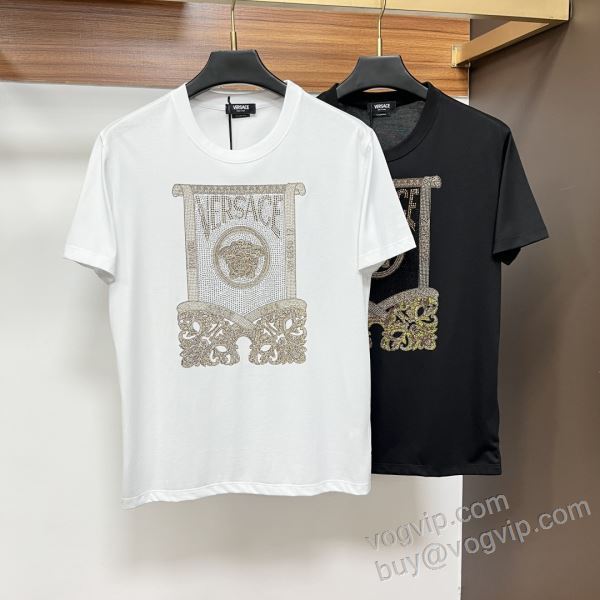 存在感のある ヴェルサーチスーパーコピー NXZVS067 半袖Tシャツ 2色可選 2026驚きの破格値人気