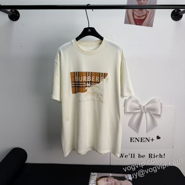 2026高級品 通販 バーバリー BURBERRYブランドコピー NXZ007 レディース 半袖Tシャツ