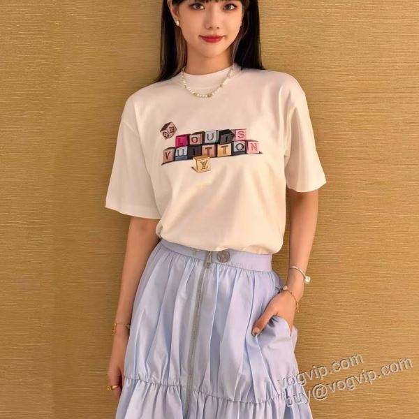 2026爆買い大人気 ルイ ヴィトンスーパーコピー NXZ020 レディース 半袖Tシャツ
