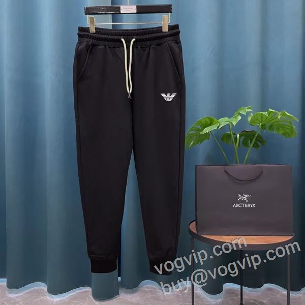 アルマーニ ARMANI NZKAR031 VOGコピー 肌触りのいい スエットパンツ チノパン 2色可選 2026お買い得高品質