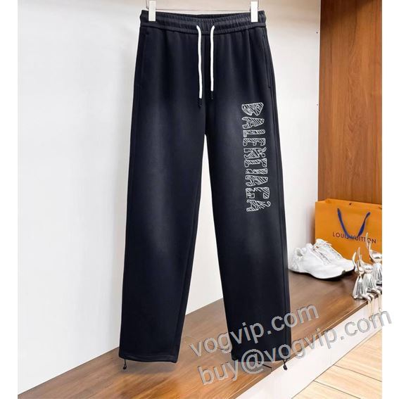 セレブ愛用の超人気商品 スエットパンツ チノパン バレンシアガ ブランド 偽物 通販 2026HOT品質保証 NZKBAL071 2色可選