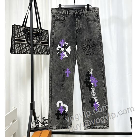 クロムハーツ CHROME HEARTS 2026爆買い低価 NZKCHR068 ジーンズ デニムパンツ VOGコピー サイズ豊富