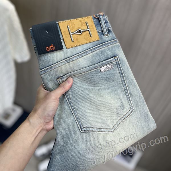 高級感ある エルメス コピー NZKHE003 ジーンズ デニムパンツ 2026最安値セール