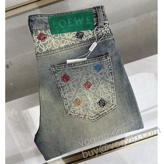 LOEWEスーパーコピー 2026超激得新作 NZKLOE020 ロエベ ジーンズ デニムパンツ 超レア