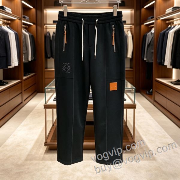 高級感漂わせる ロエベ LOEWE NZKLOE059 スエットパンツ チノパン スーパーブランドコピー品質保証 2026秋冬新作