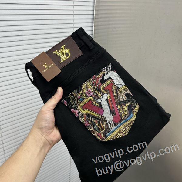 今からの季節にピッタリ！ ジーンズ デニムパンツ ルイ ヴィトン LOUIS VUITTON 2026人気定番豊富な NZKLV063 最大級ブランドコピー通販優良店