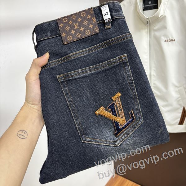 スタイリッシュな印象 ルイ ヴィトン LOUIS VUITTON NZKLV082 ジーンズ デニムパンツ スーパーコピー信用できるサイト 2026激安大特価格安