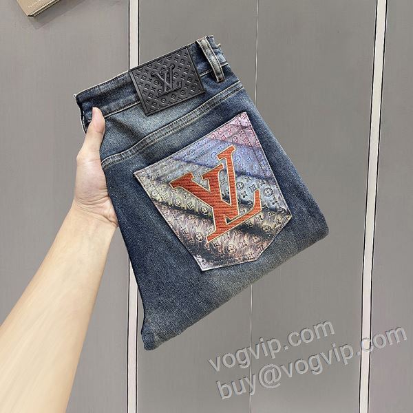大好評 ルイ ヴィトン LOUIS VUITTON NZKLV086 ジーンズ デニムパンツ 人気スーパーコピーブランド 2026割引セール