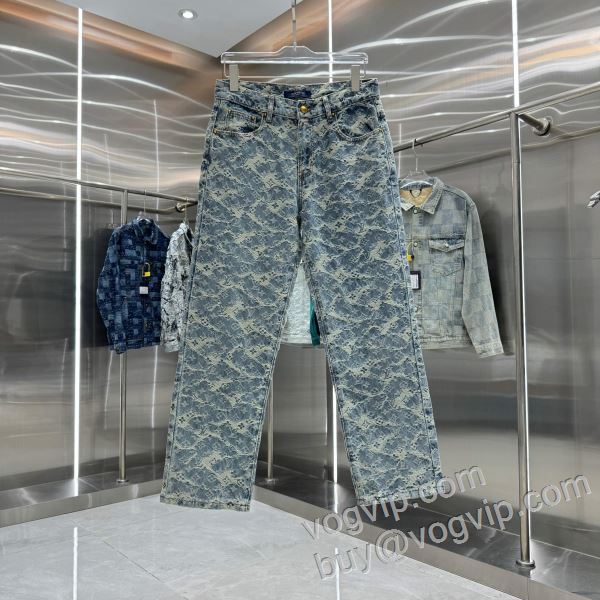 追跡あり☆入手困難!! ルイ ヴィトン LOUIS VUITTON 2026超激得新作 NZKLV092 ジーンズ デニムパンツ スーパーブランドコピー品質保証