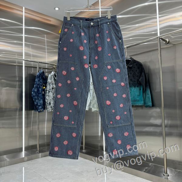 2026超激得新作 ルイ ヴィトン LOUIS VUITTON 海外限定ライン NZKLV093 ジーンズ デニムパンツ 高品質なスーパーコピー商品