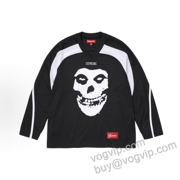 2026お買い得高品質 シュプリームコピー ブランド 着心地抜群 Supreme X The Misfits Hockey Jersey CTS007 長袖Tシャツ
