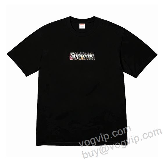 シュプリームコピー 可愛く上品な雰囲気 Supreme Michael Jackson Box Logo Tee 2026お買い得高品質 SUPNXZ025 半袖Tシャツ 2色可選