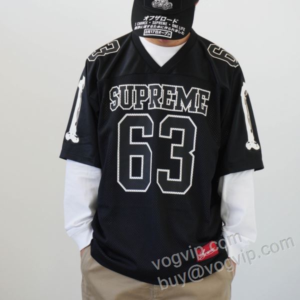 2026爆買い新作 シュプリーム偽物ブランド Supreme Bones Football Jersey 上品に着こなせ SUPNXZ030 野球半袖Tシャツ 3色可選