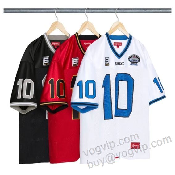 シュプリームブランドコピー 今一番HOTな新品 Supreme Find God Football Jersey 2026超激得新作登場 SUPNXZ033 野球半袖Tシャツ 3色可選