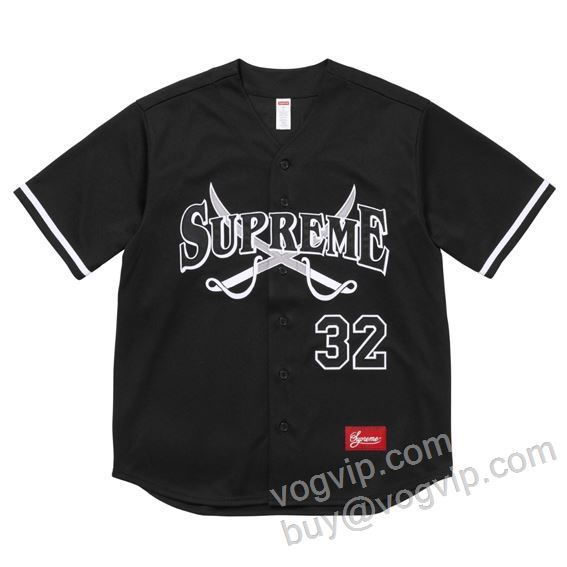 2026超激得新作登場 シュプリームブランドコピー Supreme Swords Baseball Jersey SUPNXZ034 野球 半袖Tシャツ 3色可選 実用性に溢れるアイテム