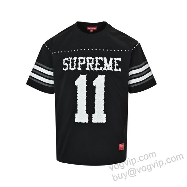 ランキング商品 シュプリームブランドスーパーコピー SUPREME SS26 STUDDED FOOTBALL TOP 2026 SUPNXZ047 半袖Tシャツ サッカーウェア 4色可選