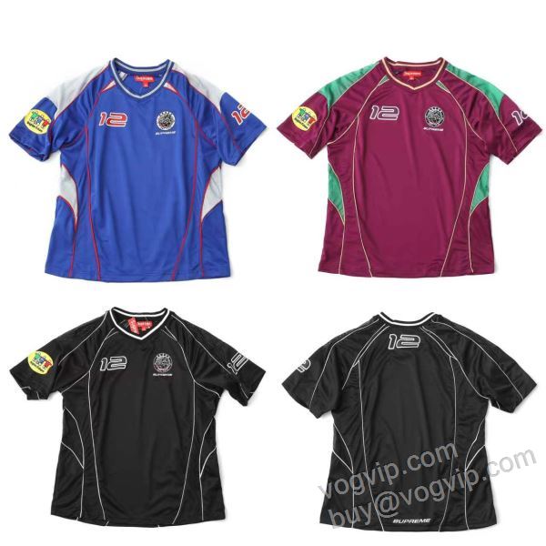 半袖Tシャツ お洒落な存在感 サッカーウェア シュプリームスーパーコピー Supreme Piping Soccer Jersey 2026 SUPNXZ050 3色可選