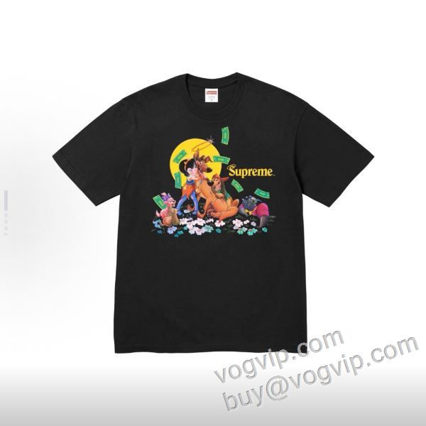シュプリームブランドスーパーコピー NXZ076 半袖Tシャツ 2色可選 Supreme All Dogs Go To Heaven Tee 存在感◎