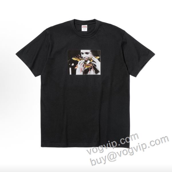 2026お買い得高品質 シュプリームコピー Supreme x Antihero Ozzy Tee NXZ080 首胸ロゴ 半袖Tシャツ 2色可選
