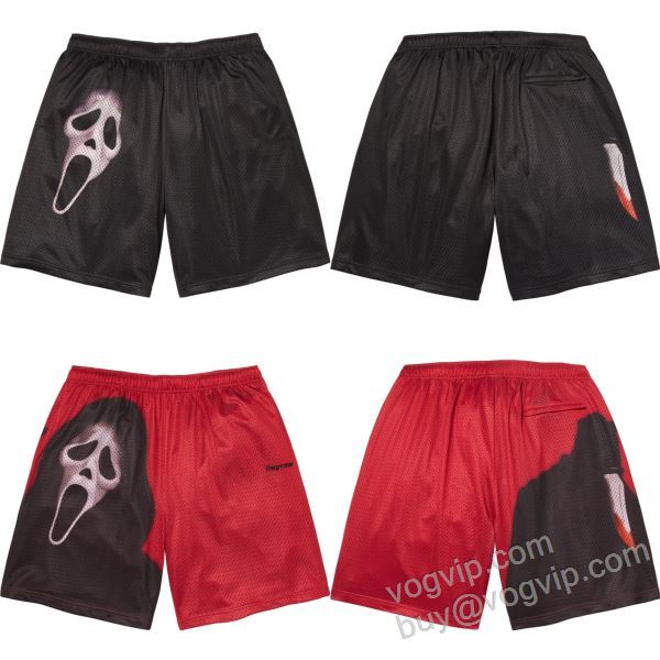 2026人気セール格安 シュプリームコピー ブランド Supreme X Ghostface Mesh Short SUPNZK013 ショートパンツ ビーチパンツ 2色可選