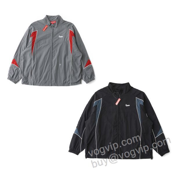シュプリームコピーブランド Supreme Contrast Piping Track Jacket 2026年モデル入荷 SUPWT018 ブルゾン 2色可選 定番のアイテム