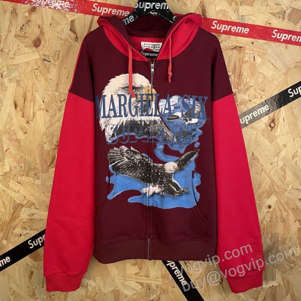 シュプリームブランドスーパーコピー Supreme x MM6 Sweatshirt 2026お買い得高品質 SUPWT029 パーカー ジャケット、上着 海外セレブ愛用