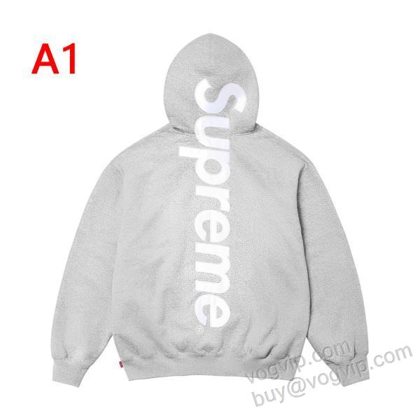 2026お得本物保証 シュプリームブランドコピー 高品質 人気 Supreme  Satin Appliqu&eacute; Hooded Sweatshirt SUPWT031 パーカー ジャケット、上着 多色選択可