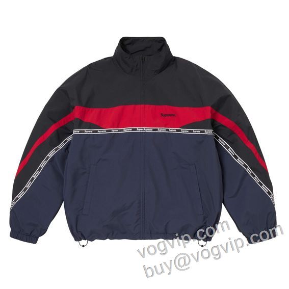 シュプリームスーパーコピー 着心地抜群 ブルゾン スタジアムジャンパー  Supreme SS26 Logo Taping Track Jacket 2026爆買い定番人気 WT045 3色可選