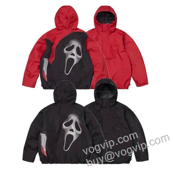 2026超人気新品 シュプリームコピー ブランド Supreme X Ghostface GORE-TEX Shell Jacket 大絶賛の履き心地! WT047 ブルゾン ジャケット 2色可選