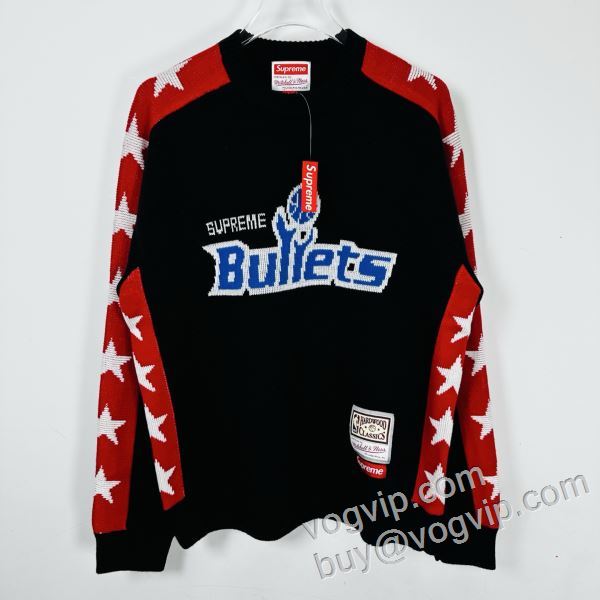 シュプリームブランドコピー Supreme X Mitchell & Ness sweater bullets 2026新品本物 ニット セーター