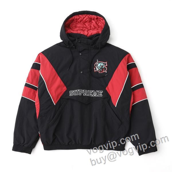 シュプリームコピー 2026人気セール新作登場 ジャケット ブルゾン ダウンジャケット 2色可選 Supreme X SALEM Half Zip Stadium Jacket