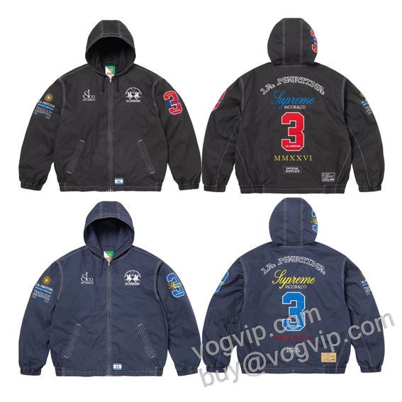 シュプリームコピーブランド 高品質 人気 Supreme X La Martina SS26 WEEK16 Lightweight Hooded Jacket SUPWT069 ブルゾン ジャケット、上着 2色可選