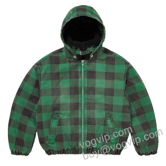 人気商品登場 シュプリームブランドコピー Supreme Faux Shearling Lined Bomber Jacket SUPWT073 ブルゾン ジャケット、上着