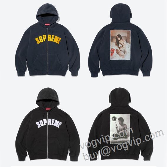 大好評 パーカー ジャケット、上着 シュプリームスーパーコピー n級品 Supreme X Larry Clark FW26 Zip Up Hooded Sweatshirt SUPWT089 2色可選